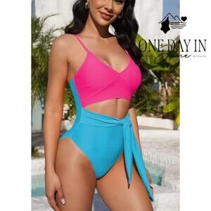 Charmo Cut Out One Piece Swimsuit Size L